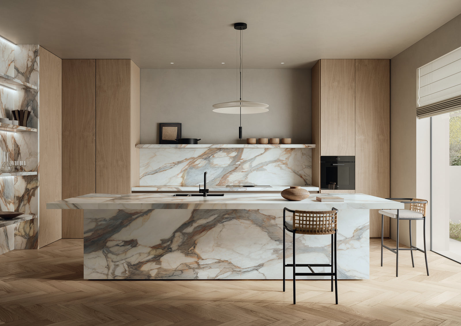 Calacatta Antico installed